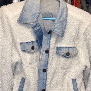Inverted Sherpa Jean Jacket